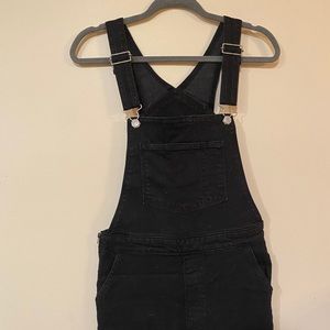 Levi’s black wide leg overalls